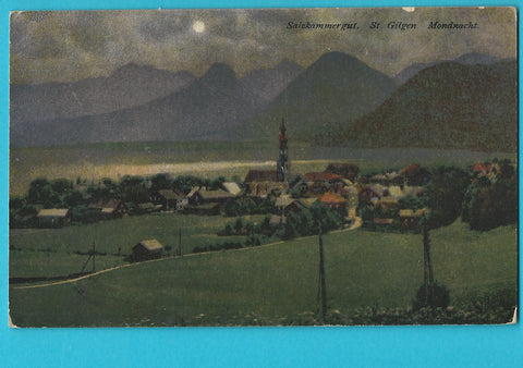 AK St. Gilgen. Mondnacht. (1913)