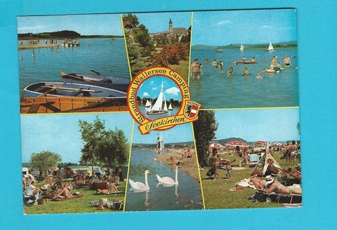 AK Seekirchen am Wallersee. Strandbad Camping.
