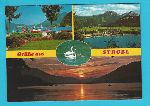 AK Grüße aus Strobl am Wolfgangsee.