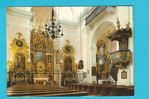 AK Wallfahrtsbasilika Maria Plain bei Salzburg. Blick in das Kircheninnere.