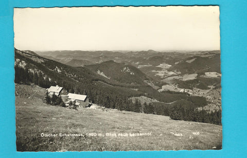 AK Ötscherschutzhaus. Blick nach Lackenhof.