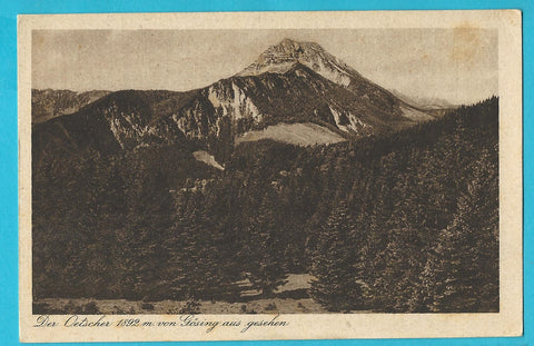 AK Der Ötscher von Gösing aus gesehen. (1922)