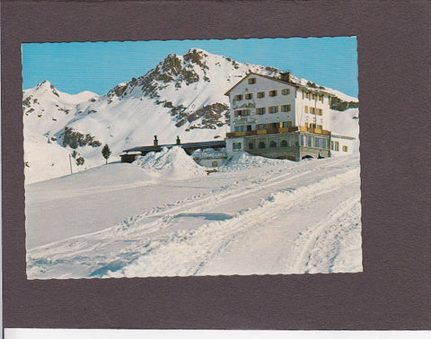 AK Schiparadies Radstädter Tauern Theodor-Körner-Haus gegen Hundskogel.