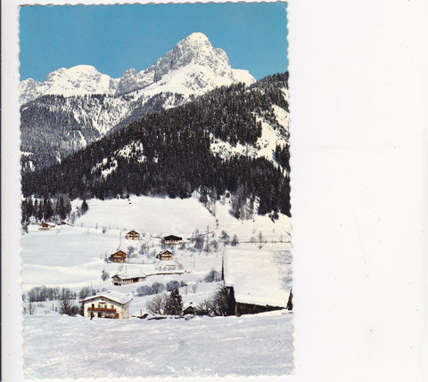 AK Werfenweng gegen den Hochthron. Tennengebirge.