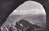 AK Ausblick vom Eingang zur Eisriesenwelt - Höhle auf die Hohen Tauern.