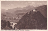 AK Feste Hohen-Werfen mit Ausblick auf den Hochkönig.