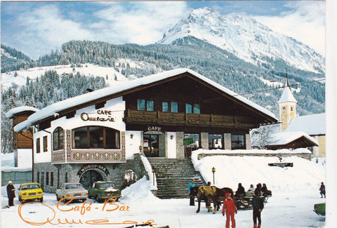 AK Kleinarl 92. Cafe Annemarie, Annemarie Moser-Pröll.
