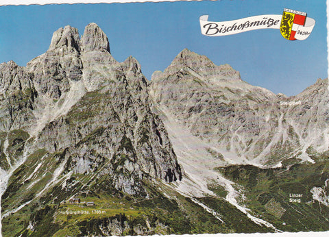 AK Bischofsmütze mit Hofpürglhütte.