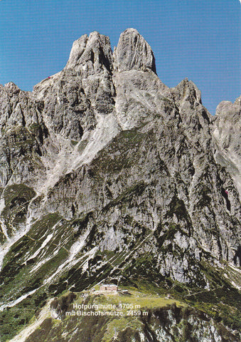 AK Hofpürglhütte mit Bischofsmütze.
