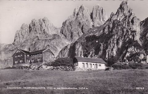 AK Dachstein - Hofpürglhütte mit Bischofsmütze.