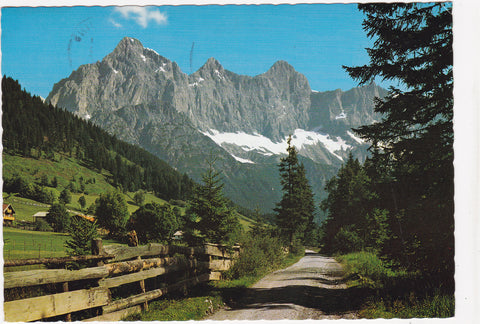 AK Motiv aus der Hachau bei Filzmoos mit Dachstein.
