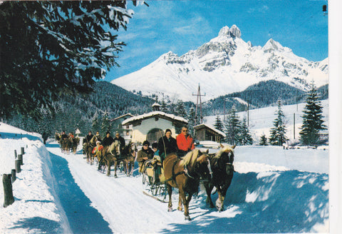 AK Romantische Schlittenfahrt im Wintersportparadies Filzmoos.