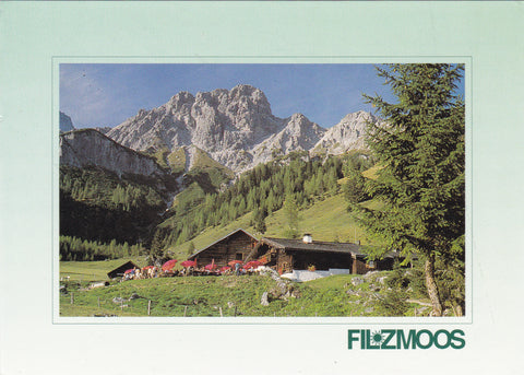 AK Filzmoos - Golfstraße 33. Unterhof-Alm am Almsee. Besitzer: Familie Wasti und Martha Schörghofer.