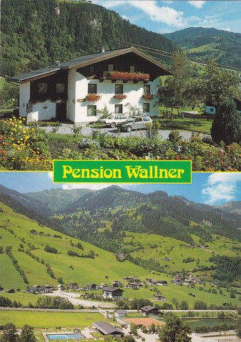 AK Großarl. Pension Wallner. Familie Hettegger.