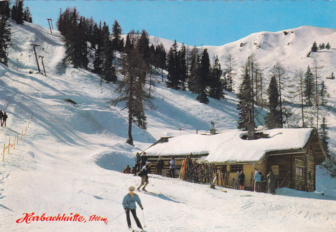 AK Harbachhütte. Skigebiet Kreuzkogellift Großarl.