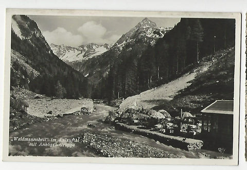 AK Waidmannsheil im Anlauftal mit Ankogl - Gruppe.
