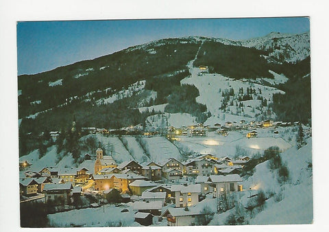 AK Wintersportort Wagrain bei Nacht.