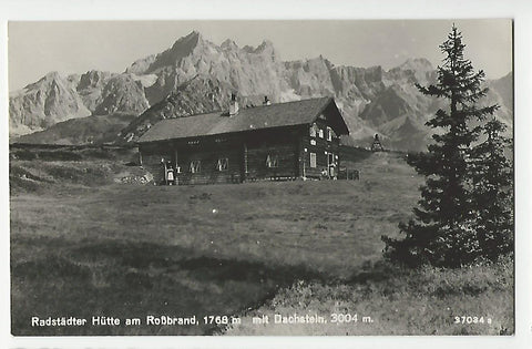 AK Radstädter Hütte am Roßbrand mit Dachstein.