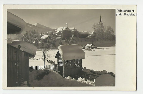 AK Wintersportplatz Radstadt. (1929)