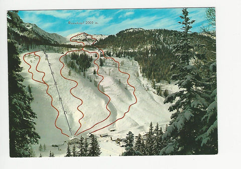 AK Altenmarkt im Pongau. Zauchensee - Schigebiet Rosskopf.