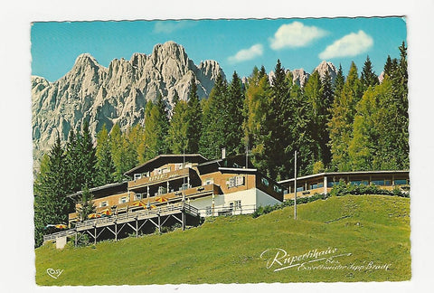 AK Mühlbach am Hochkönig. Alpengasthof Rupertihaus mit Mandlwand. Bes. Sepp und Paula Bradl.