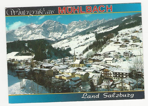 AK Wintergrüße aus Mühlbach.