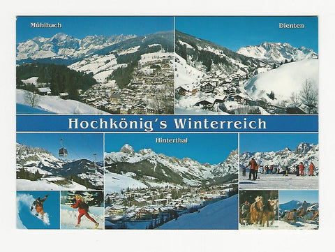 AK Hochkönig's Winterreich. Mühlbach Dienten Hinterthal.