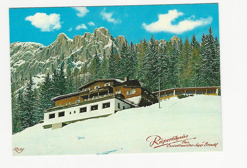 AK Mühlbach am Hochkönig. Alpengasthof Rupertihaus mit Mandlwand.