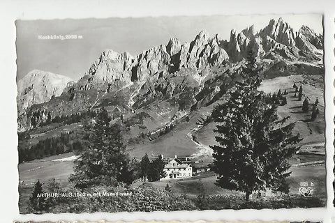 AK Arthurhaus mit Manndlwand.