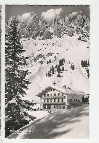 AK Arthurhaus mit Manndlwand.
