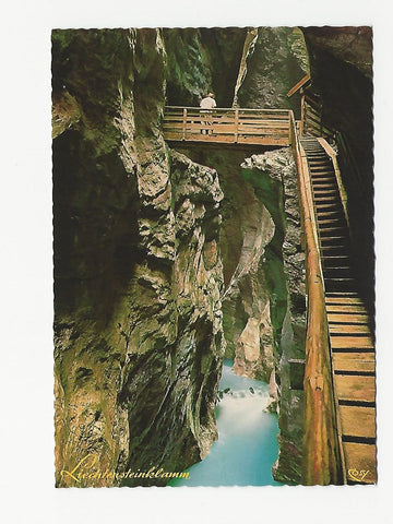 AK Liechtensteinklamm (Hohe Brücke) bei St. Johann im Pongau.