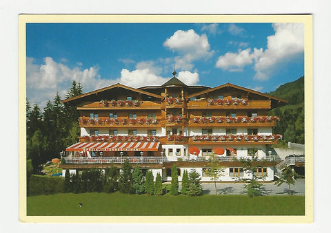 Werbe-AK St. Johann. Hotel Zinnkrügl Familie Mayr. Alpendorf 7.