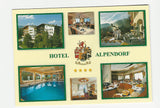 Werbe-AK St. Johann. Hotel Alpendorf Familie Unterkofler. Alpendorf 9.