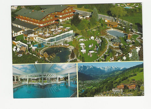 Werbe-AK St. Johann. Hotel Oberforsthof. Fam. Höllwart. Alpendorf 11.
