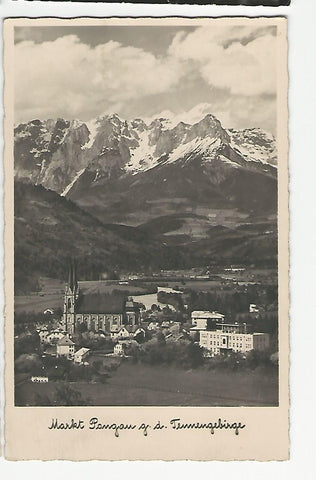 AK Markt Pongau gegen das Tennengebirge.