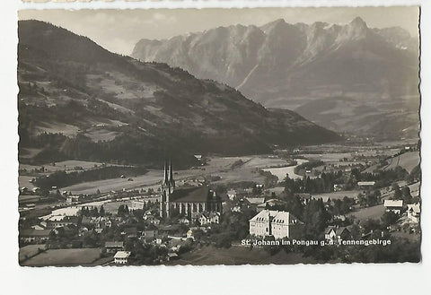 AK St. Johann im Pongau gegen das Tennengebirge.