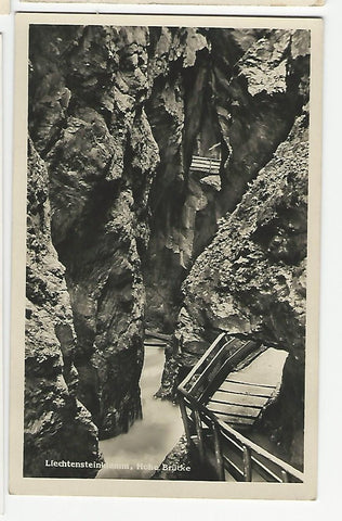 AK Liechtensteinklamm, Hohe Brücke.