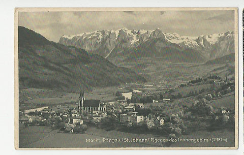 AK Markt Pongau gegen das Tennengebirge.