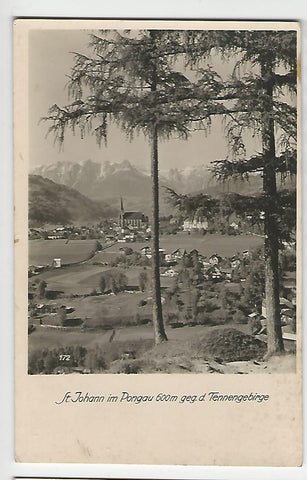 AK St. Johann im Pongau gegen das Tennengebirge.