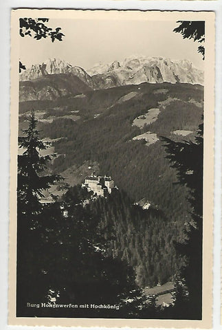AK Burg Hohenwerfen mit Hochkönig.