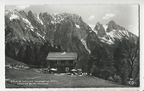 AK Dielalm mit Tennengebirge. Werfen.