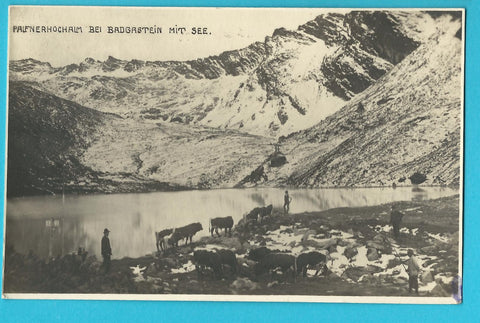 AK Palfnerhochalm bei Badgastein mit See.