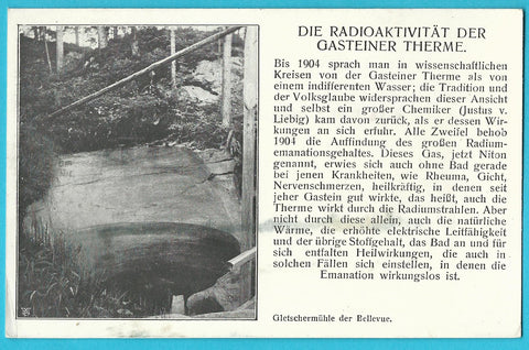 AK Die Radioaktivität der Gasteiner Therme.
