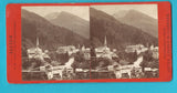 Stereo-Foto auf Hartkarton Gastein von den Schwarzenberg-Anlagen.