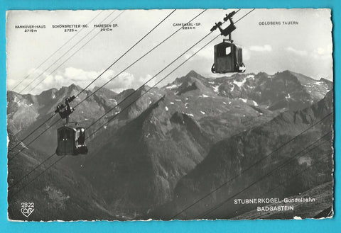 AK Badgastein. Stubnerkogel - Gondelbahn.