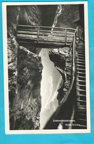 AK Liechtensteinklamm, Hohe Brücke.
