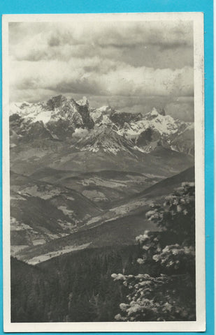 AK Dachsteingruppe vom Hochgründeckhaus der Sektion Ybbstaler des D. u. Ö.A.V.