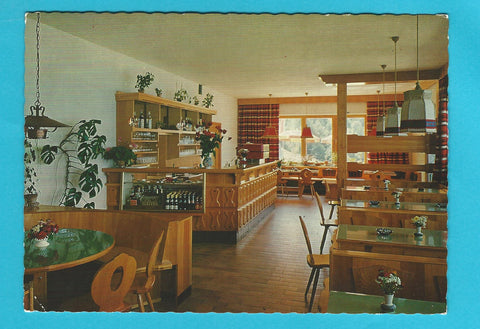 AK St. Johann im Pongau. Alpengasthof Hahnbaum-Alm. Speisesaal.