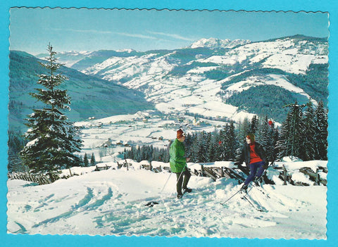 AK Wagrain. Blick von der Schiabfahrt vom Wagrainerhaus.