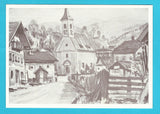 AK Wagrain. Marktkirche. Aquarell. Akad. Maler E. Exner.